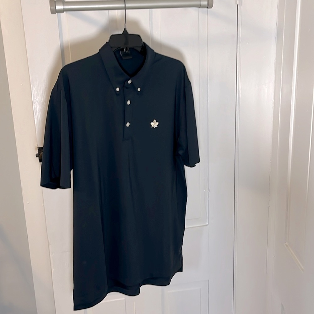 Dunning Golf Shirt - Dark Navy Blue - Size L (Worn Sparingly/Like New)